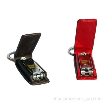 Leather USB Flash Memory Stick with Up to 16GB Memory Capacity, and USB 2.0 Interface